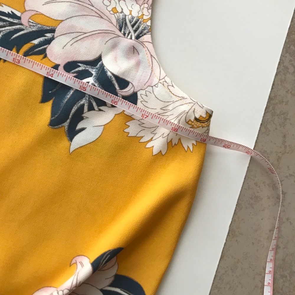 LOFT Floral Tie Hem top - Picture 6 of 7